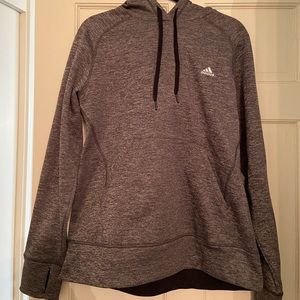 Adidas Hooded Grey Sweatshirt